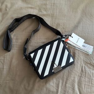 Off White Diag flap shoulder crossbody bag